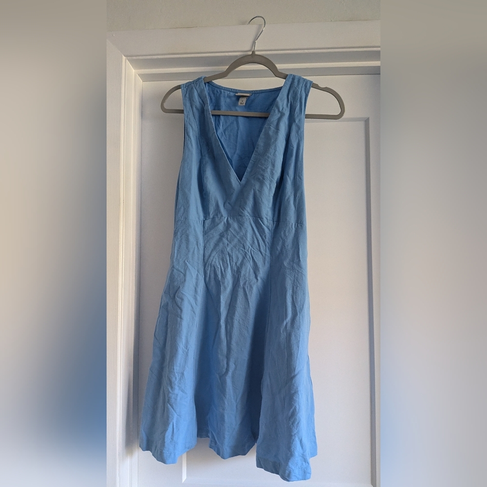 a new day Light Blue Backless Dress